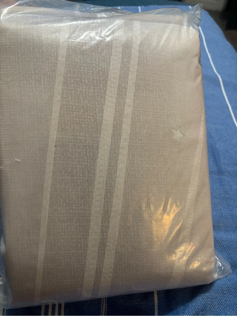 Grey Pink White2-Piece Grommet Curtain Set X 2